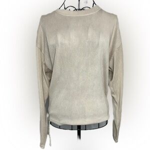 ZARA Cream Crew Neck Lightweight Sweater NWT – Size S